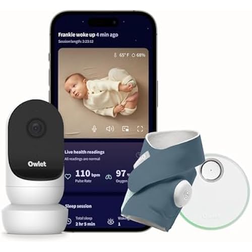 Owlet Dream Duo 2 Smart Baby Monitor System, Camera & Sock