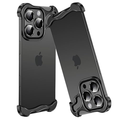 Coque sans bordure iPhone 16 Pro Max style nu ultra léger pour créateurs de contenu