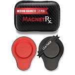 MagnetRX® Biomagnetic Magnet Kit – Dr Goiz Magnets for Bio Magnet Pair – Leather Coated Neodymium Biomagnetic Magnets (Medium | 2 Units)