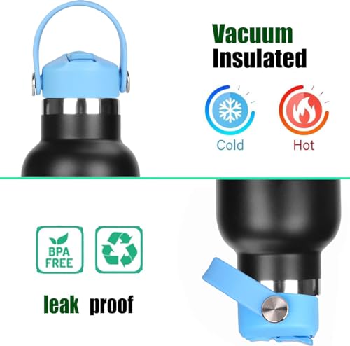 Image of Straw Lid for Hydro Flask Standard Mouth 18 oz 21 oz 24 oz Top Lids with Straw for Iron Flask Narrow Mouth 20 24 32 64 oz,Sports Water Bottle Accessories Replacement Dust Cover Straw Cap (Patented)