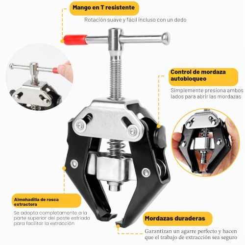 Miniatura 3 de Nzzvnz 3pcs Extractor De Brazo De Limpiaparabrisas,Herramienta De Reparación De Brazo De Limpiaparabrisas Estrattore Tergicristallo Herramienta De Extracción De Brazo Para Parabrisas Ajustable 9-30mm