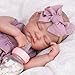Aori Lifelike Reborn Baby Girl Dolls - Realistic 20-Inch Newborn Doll with Poseable Limbs and Feeding Kit, Weighted Real Life Reborn Baby Doll Gift Set for Seniors, Collectors and Kids 3+