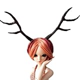 BJD deer horns on magnet, miniature head accessory for 1:4 scale brown big
