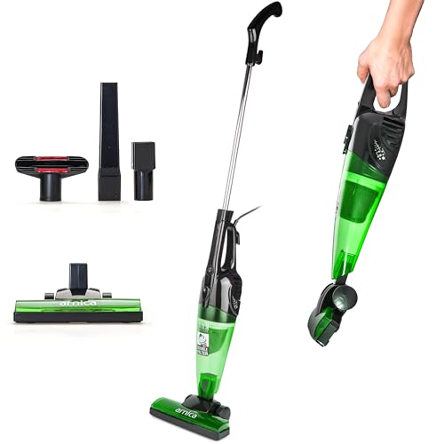 Merlin 2-in-1 Pro Vacuum Cleaner (Green) | Corded, 850W Powerful Suction, Multiple Attachments | Lightweight Upright & Handheld Hoover for Carpet, Hard Floors, Pet Hairs & Cars