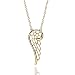 Produktbild MATERIA Damen Collier Engelsflügel Flügel 925 Silber vergoldet 42cm deutsche Fertigung #KA-371