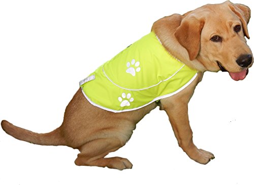 Funtone Colors Dog Hunting Vest Reflective Dog Vest - Dog Safety Vest With Elastic Strap, Comfortable Dog Reflective Vest, Reflective Dog Safety Jacket High Visibility Vest For Dogs - Yellow, Medium #TOP2