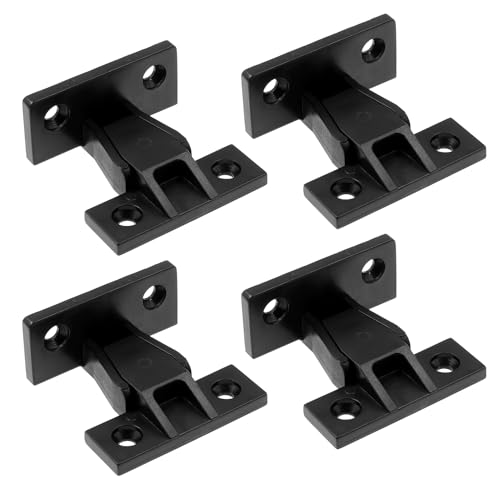 4 Pairs Keku Drop On,Hook Push in Plinth Fasteners Fittings Press Fit Kitchen Panel Clips Quick Fitting Furniture Panel Board Connector Mount Fastener for Cupboard Cabinets Wardrobe Bath Bed Table