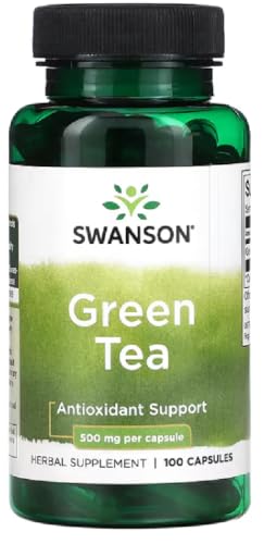 Swanson - Té verde 500 mg | Apoyo antioxidante y metabolismo - 100 cápsulas