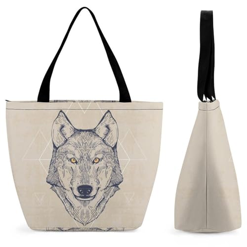 Sac de shopping loup grand sac cabas voyage et épaule femme