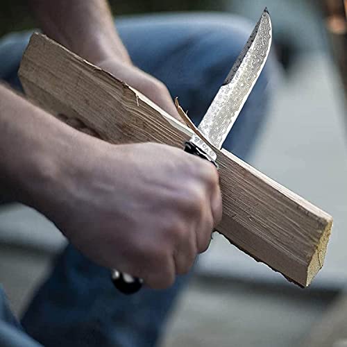 Holyedge Handmade Custom Fixed Blade Razor Knives 288 Floors Damascus Vg10 Steel Tactical Katana Knife Outdoor Camping Survival Tools+ Cowhide Sheath #TOP7