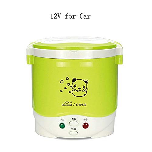 1Cup Mini Rice Cooker Steamer 12V For Car, Cooking For Soup Porridge