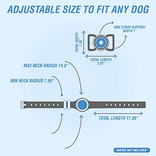 Volkano Waterproof Dog Collar for AirTag & AirTag Loop Holder Bundle, Silicone Dog Collar for Large Dogs & AirTag Cat… - Image 4