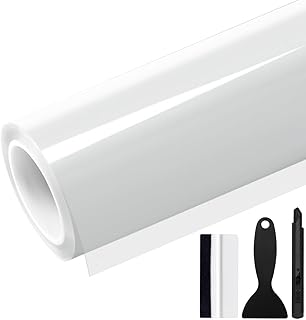 GRTHTATI 20cm x 100cm Lackschutzfolie Transparent Auto Schutzfolie Selbstklebend für Auto, Motorrad, Fahrrad (Transparent Glänzend, 20cm x 100cm)