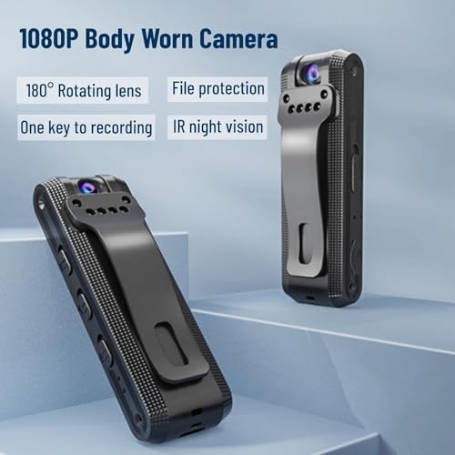 Image of 2MP WiFi Mini Pocket Camera 1080P Full HD Wearable Body Cam with Audio & Video Recording 32GB SD Card Support | Motion Alert | Loop Recording Portable Indoor /Outdoor Security Cam (Pocket Camera)