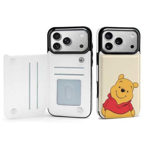 手帳型 くまのプーさん (2) 対応 iPhone 17 Pro Max ケース カード収納 スマホケース 財布型 携帯ケース 軽量 全面保護 スタンド機能 誕生日 プレゼント