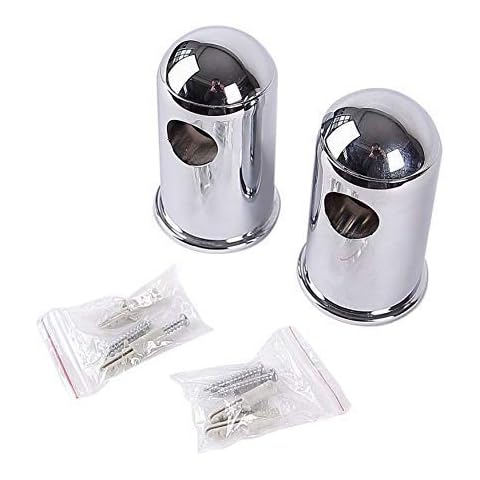 Soytich 2 x Wall Mount for Wall Rod Holder Wall Mount Shower Fitting (2xHalt03) Cover