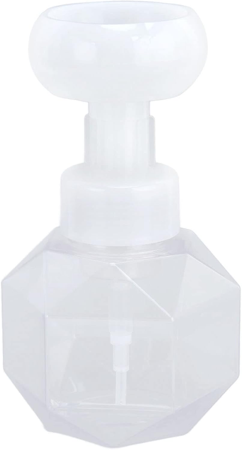 Hyuduo Foam Bottle Dispenser 300ml Flower Shape Foaming Soap Dispenser for Bathroom Kitchen & Hotel Touchless Hand Soap Dispenser with Refillable Container