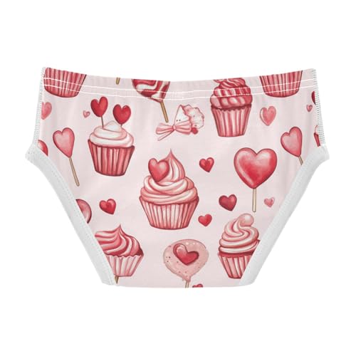 Wusikd Cupcakes Boys' Underwear Cotton Hearts Boys Briefs Soft Toddler Underwear 2T2