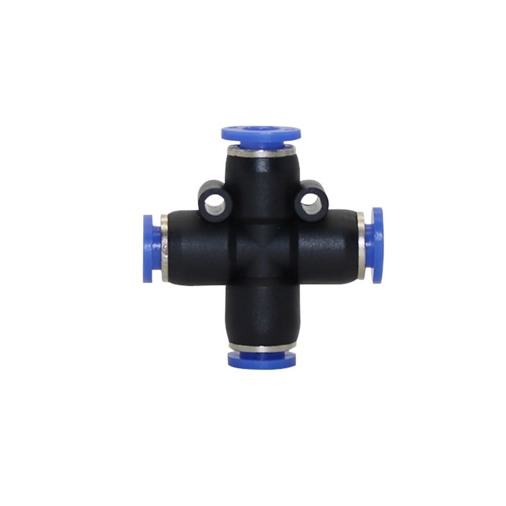 50 szt. 6 mm szybkozłączki krzyżowe Slip Lock plastikowe złącza czołowe akcesoria do zamgławiaczy pneumatyczne złączki rurowe