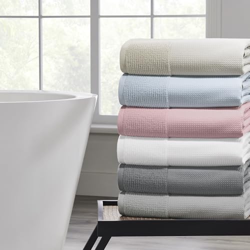 Modern Threads Waffle-Rib 6-Piece Towel Set – Premium Cotton Bath Towels, Ultra-Absorbent & Soft, Elegant Waffle Texture for Bathroom & Spa, Petal by Modern Threads - Used condition - Image 7