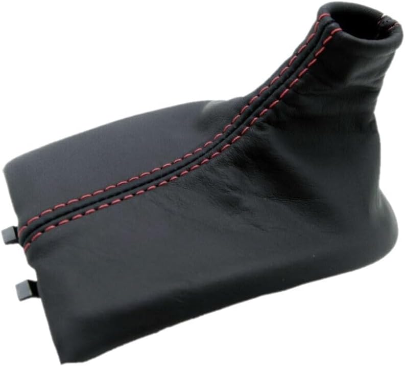 Replacement Genuine Leather Shift Gear Boot for 1997 1998 1999 2000 2001 2002 2003 2004 Compatible with Porsche 911 996 Black (Made in USA) Metropolitan Blue Stitch