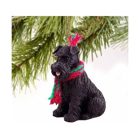 1 X Schnauzer Miniature Dog Ornament - Uncropped - Black by Conversation Concepts Cover