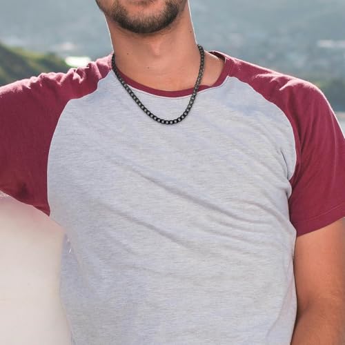 MIXJOY Promise Cuban Chain Necklace, Mens 7mm Thick Cuban Link Chain Necklace Sentimental Gift for Husband, Boyfriend, Fiance, I Love You Gift Ideas for Birthday Anniversary4