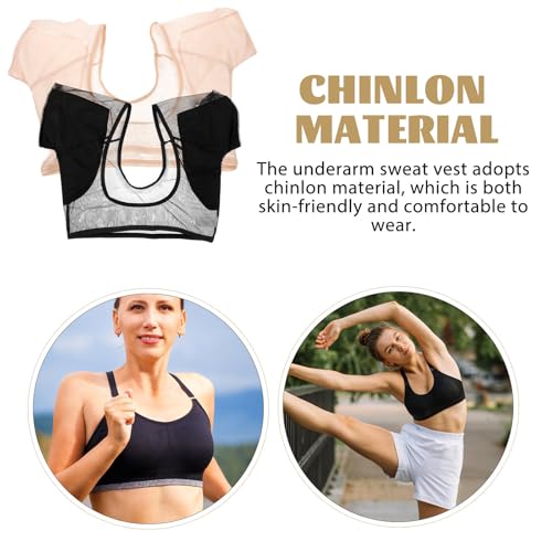 Chaleco antisudor para axilas mujer ropa interior transpirable ultrafina 2 piezas 7