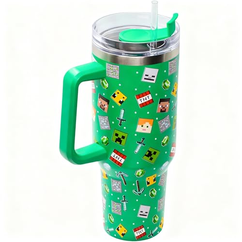 Minecraft 1.2L Insulated Tumbler Mug - Cold 17Hrs - Hot 5Hrs