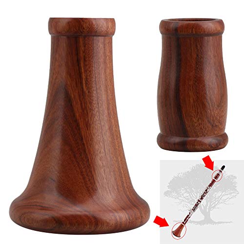 image for BQLZR 62mm Rosewood Clarinet Bell Tuning Tube Two Section Tube Clarine
