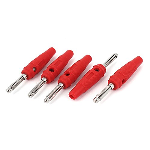Conectores Banana macho 4mm rojo pack 5 piezas miniatura 1