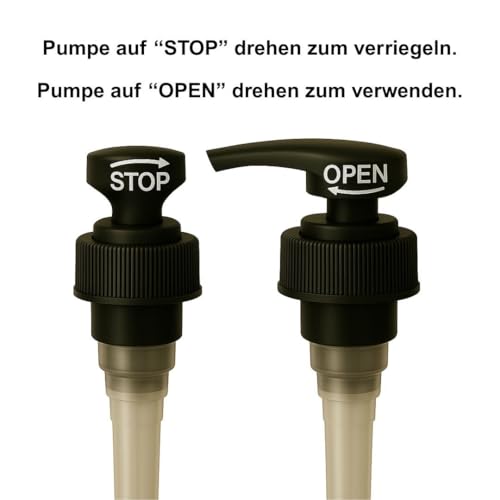 ISOLATECH 4er Set 500ml Badezimmer Seifenspender Flaschen Set mit schwarzer Dosierpumpe - Braune PET Leere Flaschen, Nachfüllbar für Duschgel, Shampoo, Bodylotion - Inkl. 10 Etiketten