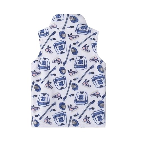 Image of LittleSpring Boys Girls Fleece Vest Sleeveless Jacket Full-Zip Fall Winter Warm Outerwear
