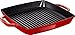 Produktbild STAUB Gusseisen Grillpfanne mit zwei Griffen, Induktionsgeeignet, Quadratisch, 33 cm, Kirschrot