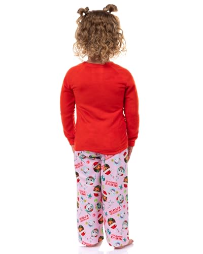 INTIMO Gabby's Dollhouse Toddler Girls' Meowy Christmas Show Sleep Pajama Set2
