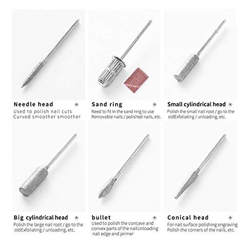 Kit profesional portátil para cuidado de uñas eléctrico miniatura 2