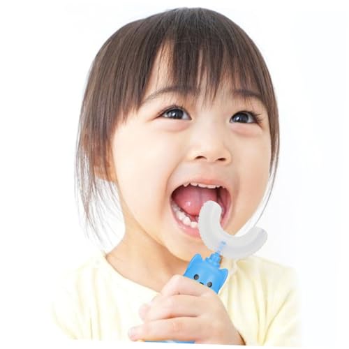 Beaupretty Elektrische Zahnbürste für Kinderzahnreinigungszahnbürste Borsten Zahnbürste Kieselgel Blau – Bild 5