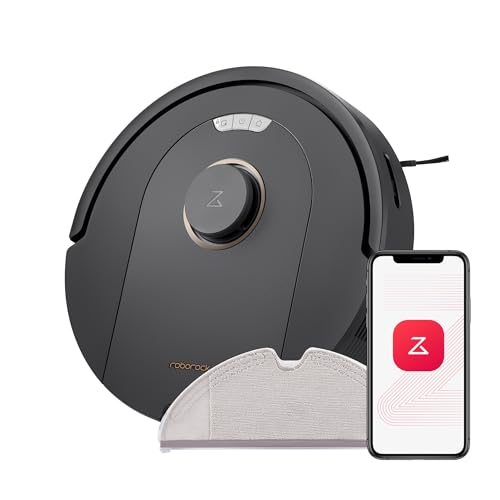 roborock Q5 Pro Robot Vacuum Cleaner with Mop, 5500Pa Suction, DuoRoller Brush, PreciSense LiDAR Navigation, 240-Minute Runtime, Smart NO-GO Zones, Robotic Vacuum ideal for Pet Hair, Hard Floor