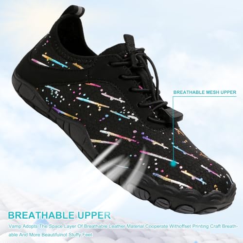 Image of Hike Barefoot Shoes Womens Men,Unisex Barefoot Water Shoes Breathable, Anti-Slip Hiking Footwear for Athletic Wide Toe Shoe Footwear for Hiking, Walking, Running, Yoga, and Water Sports