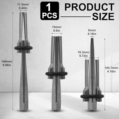 Image of Gisafai 1 Pcs Rock Splitting Wedges, 5 /8'' Wedge and Feather Shims, Heavy Duty Chisel and Feather Stone Splitting Tools Rock Hounding Equipment for Marble Rocks Concrete Granite