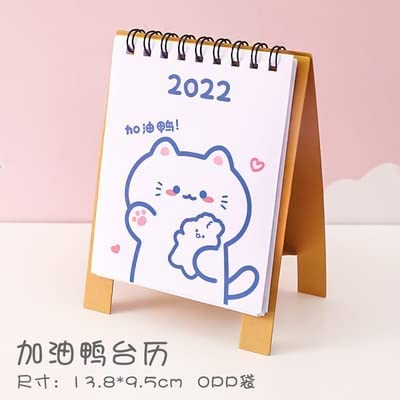 ZQDMYT Cartoon Animals Desk Calendar 2022 Mini Desktop Paper Simple Calendar Dual Daily Scheduler Table Planner Yearly Organizer