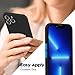 LoeoeL for iPhone 13 Pro Max Phone Case Silicone, Minimalist Ultra Thin Slim Soft Rubber Gel Solid Color Matte TPU Cute Case for Women Men, Girly Plain Aesthetic Design & Camera Cover, Black
