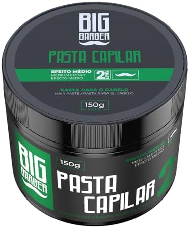 Pasta Capilar Big Barber 150g - Fixação Média Nível 2, Efeito Mat...
