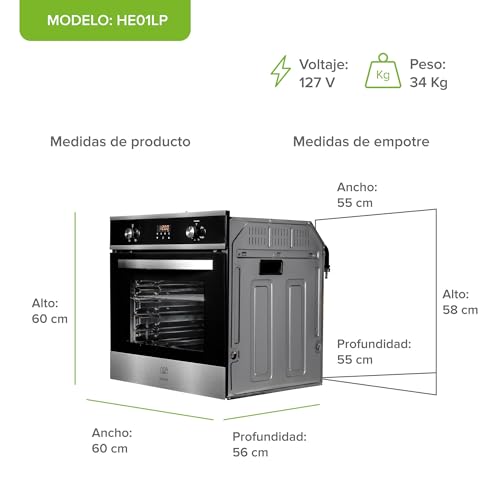 Catálogo para Comprar On-line Horno de gas empotrable los mejores 5. 2 Catálogo para Comprar On-line Horno de gas empotrable los mejores 5. 2