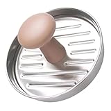 Machine à hamburgers à galette de viande : la conception ergonomique poignée est confortable à et permet d'économiser travail pour presser et démouler, presse à hamburger ronde