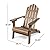 Christopher Knight Home Cara Outdoor Foldable Acacia Wood Adirondack Chair, Dark Brown Finish