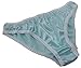 Price comparison product image Shiny Satin and lace Bikini Brief Panties French Knickers Pale Aqua Ivory Trim Size M fits Hips 36"/38"