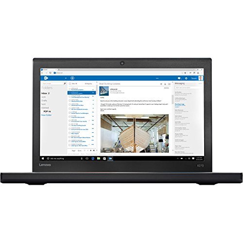 2018 Lenovo Thinkpad X270 12.5 Inch Fhd Ips 1080P Laptop Computer (Intel Core I7-7500U 2.7Ghz Up To 3.5Ghz, 16Gb Ram, 256Gb Ssd, Intel Hd Graphics 620, Wifi, Windows 10) Black (Renewed) #TOP24