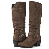 Picture of GLOBALWIN Women's Camel Western Knee High Cowboy Cowgirl Boots 10M