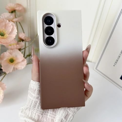 Coque Z Fold 6 antichoc haut de gamme finitions rigides dégradé marron
